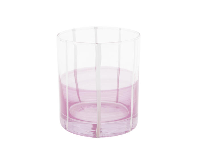 Copo Listras Rosa e Branco image number 2