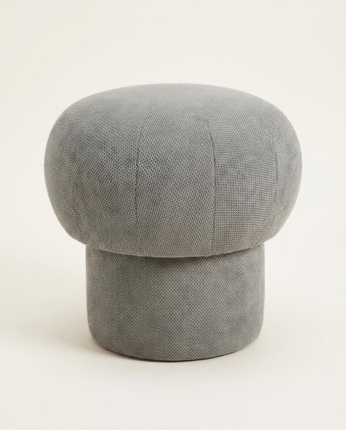 Pufe Mushroom Cinza image number 5
