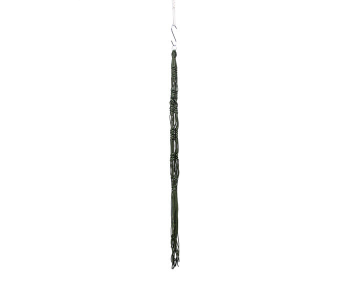 Hanger em Macram&ecirc; Dna Verde Army - image 1