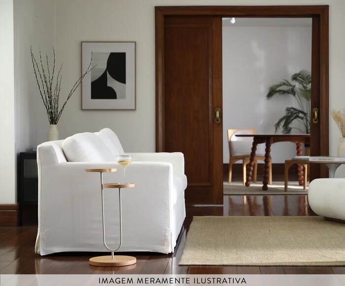 Mesa Lateral Bliss Verde Oliva com Tampo Canela image number 5