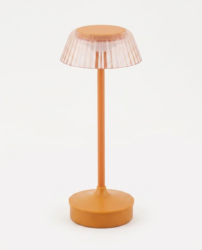Lumin&aacute;ria de Mesa Recarreg&aacute;cel Bivolt Tristen Laranja - image 1