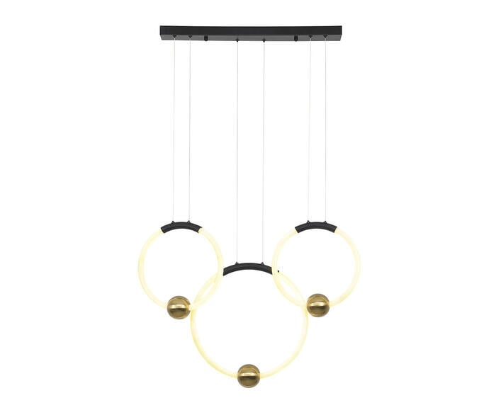 Pendente Mondo Preto e Dourado Bivolt - image 0