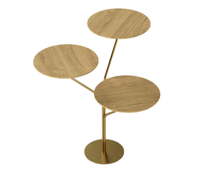 Mesa de Canto Trieste Lamina Natural de Tawari image number 0
