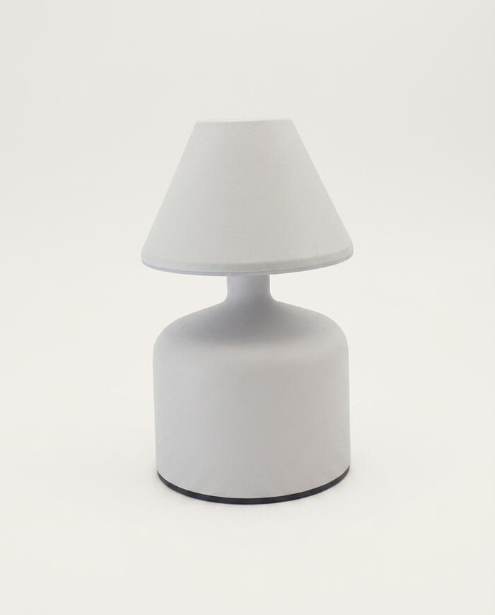 Abajur de Mesa LED Recarreg&aacute;vel Branco image number 3