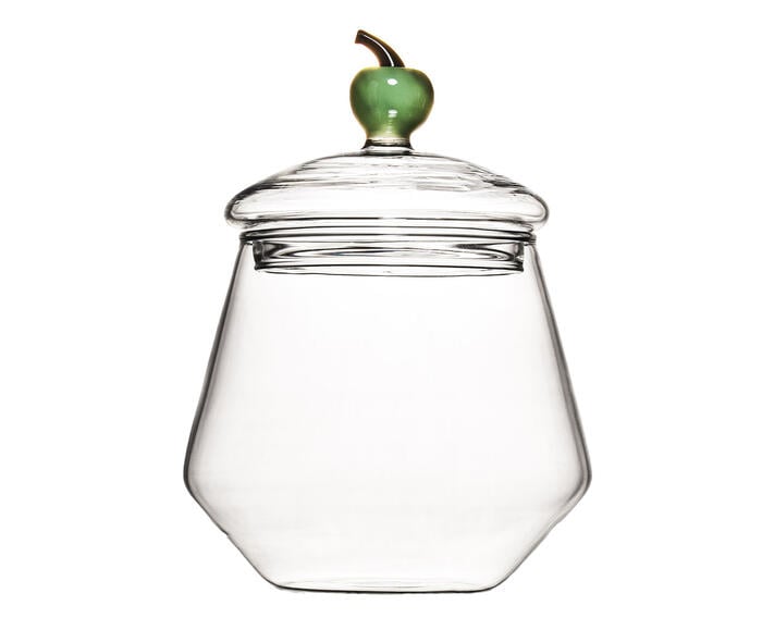 Pote com Tampa de Ma&ccedil;a Verde - 560ml - image 0