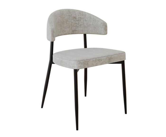 Cadeira Bless Fixa Lautrec Off-White e Preto Fosco - image 1