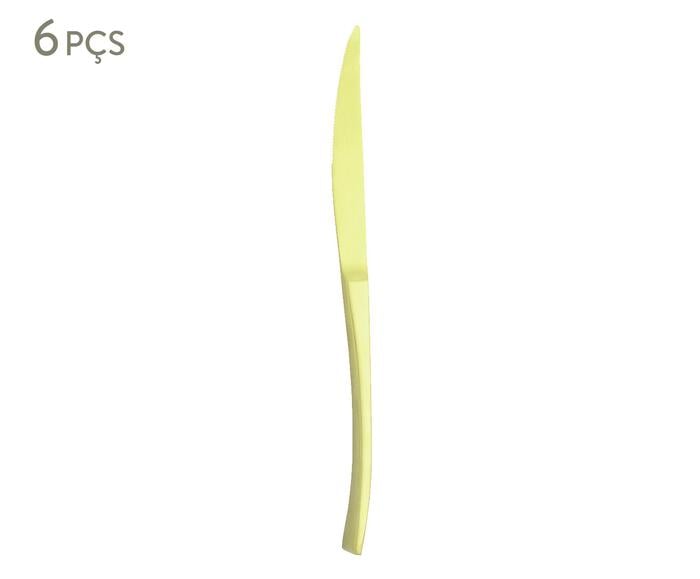 Jogo de Facas para Mesa em Inox Berna Champanhe Fosco Wolff - image 0