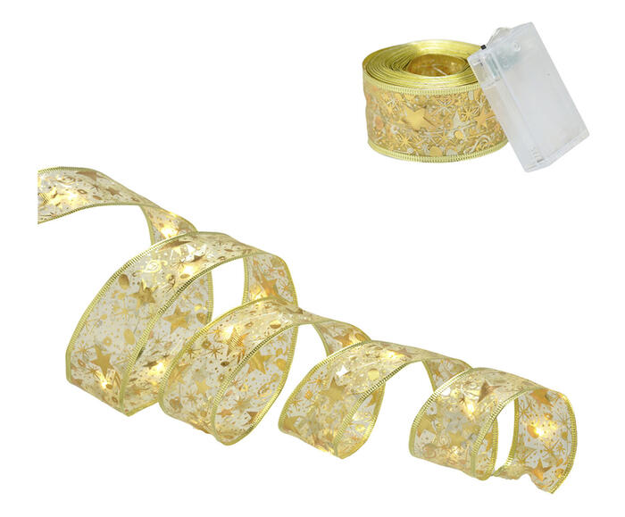 Fita Natalina com Led V M Dourado - image 0