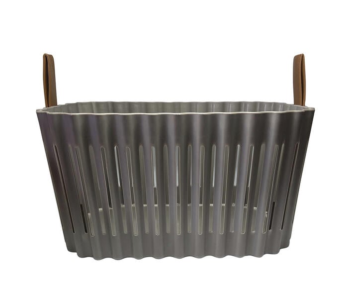 Cesta Leather Hagers Cinza - image 1