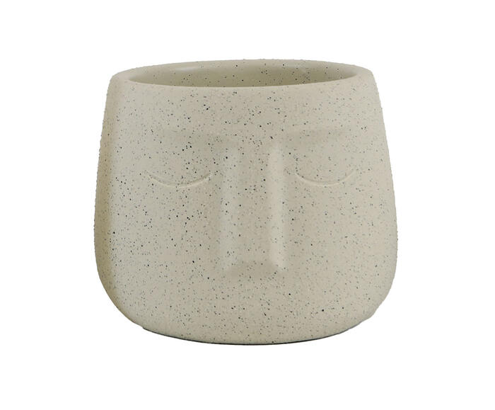 Vaso de Cimento Face II Bege - image 0