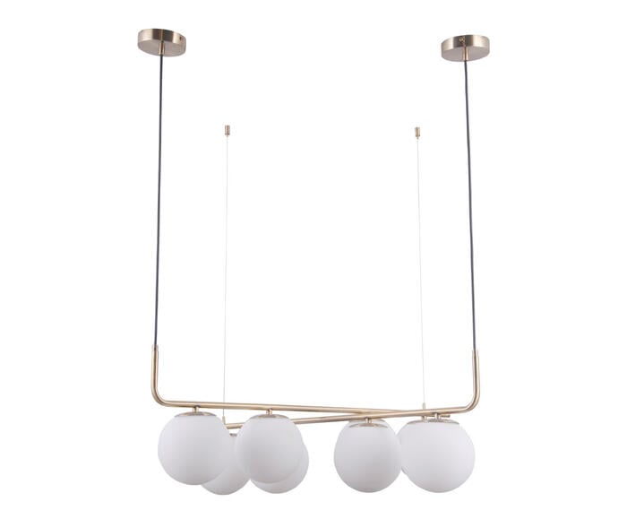 Pendente Petit Poa Dourado e Branco Bivolt - image 0