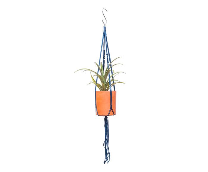 Hanger em Macram&ecirc; Classic Azul Navy - image 0