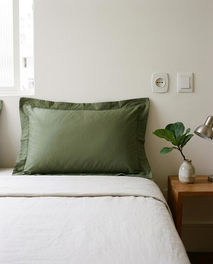Fronha Finesse Verde 400 Fios - 50X70cm image number 4