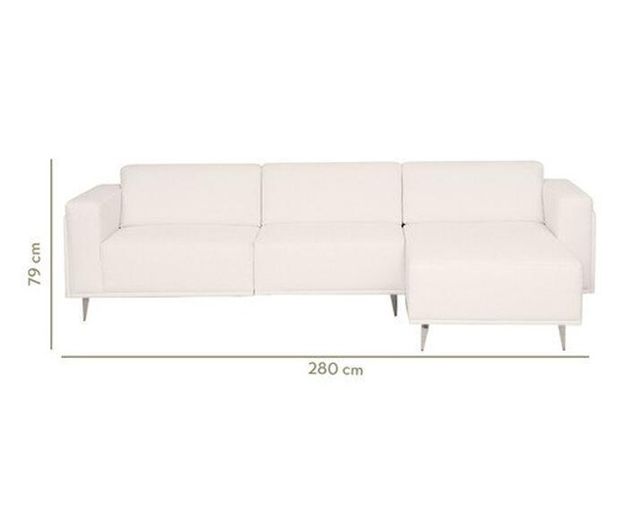 Sof&aacute; Modular com Chaise Esquerda Antonio Ch&aacute; image number 7