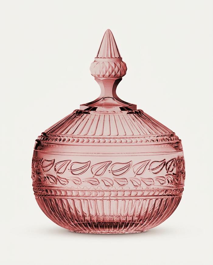 Pote Decorativo em Cristal Republic Rosa - image 1