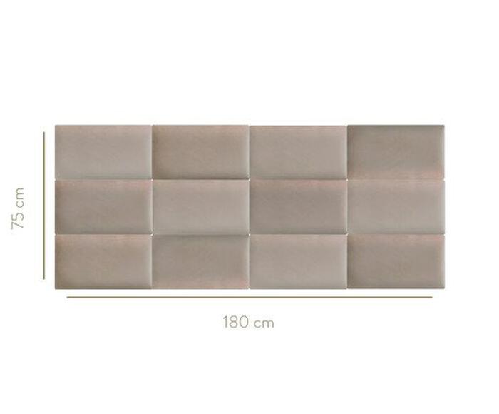 Cabeceira Modular em Veludo Duni Rectangle Prussia - image 1