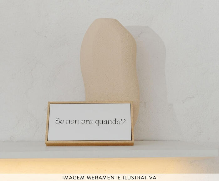 Azulejo Decorativo com Moldura "Se non ora" - image 1