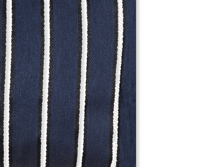 Capa de Almofada Retangular Jacquard Marais Azul Marinho image number 5