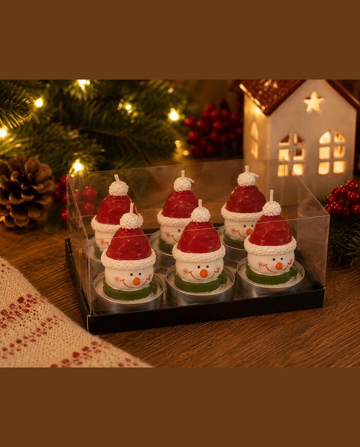 Jogo de Velas Boneco de Neve image number 3