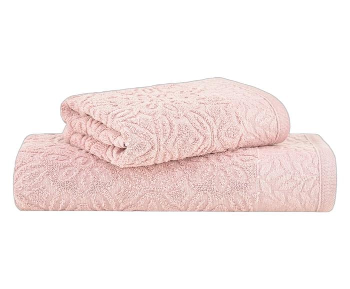 Jogo de Toalhas Floralis Extra Soft Agerato Rosa - image 0