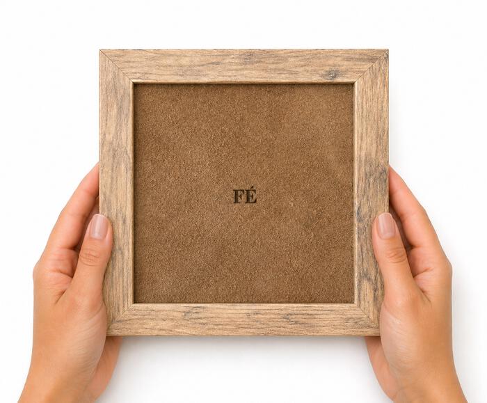 Quadro "F&eacute;" Camur&ccedil;a Caramelo - image 0