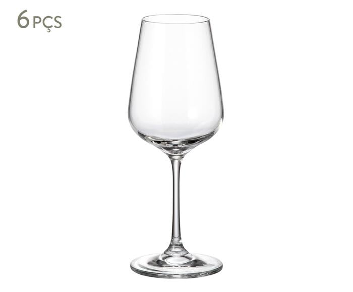 Jogo de Ta&ccedil;as em Cristal para Vinho Branco Dora - image 0