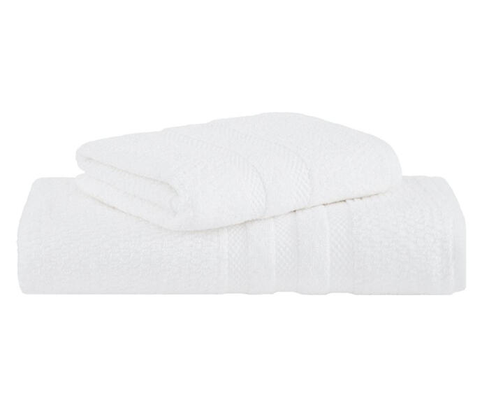 Jogo de Toalha de Banho Vanilla Extra Soft com Cinta Branco - image 0