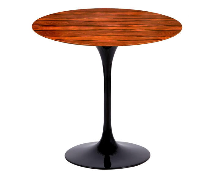 Mesa Saarinen Redonda Pau Ferro Base Preta - image 0