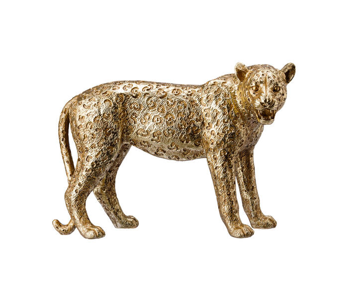 Escultura On&ccedil;a Dourada - image 0