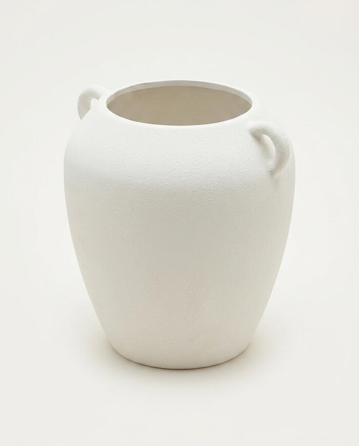 Vaso em Cer&acirc;mica Tefenute - Off White - image 0