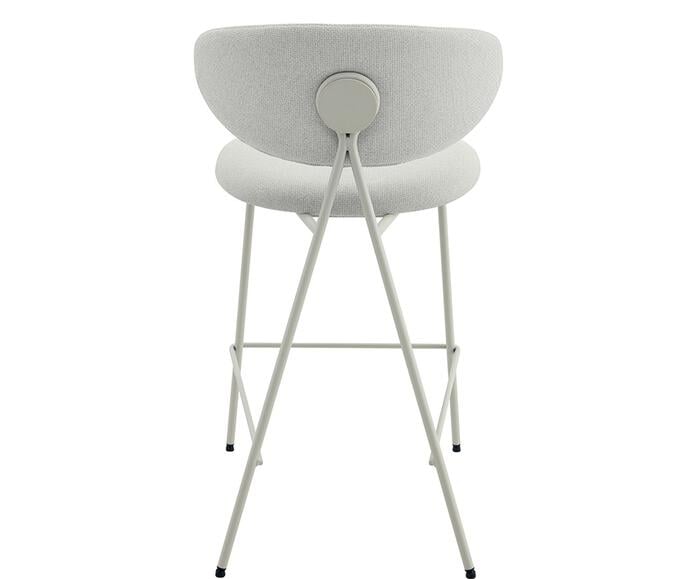 Banqueta Pilar Tecido Off White Base Off White - image 1