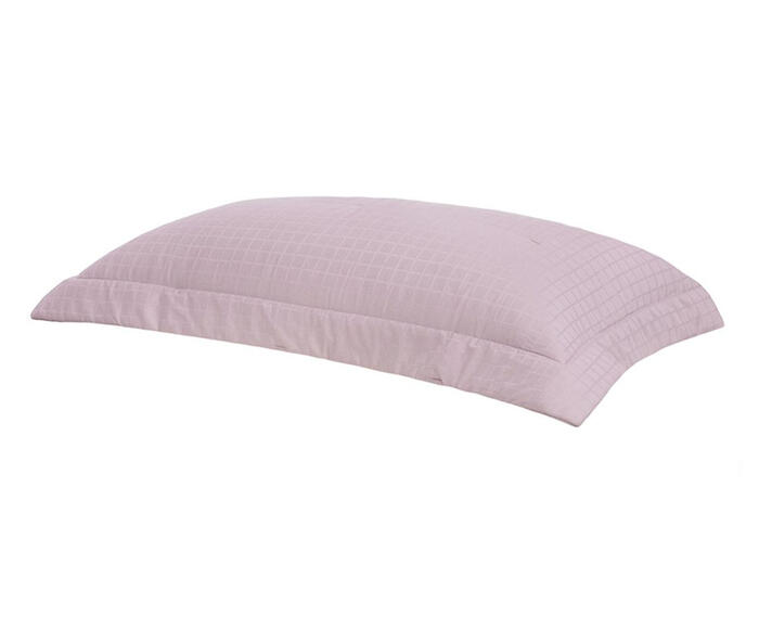 Fronha Damask Square Penteado Rosa - image 1