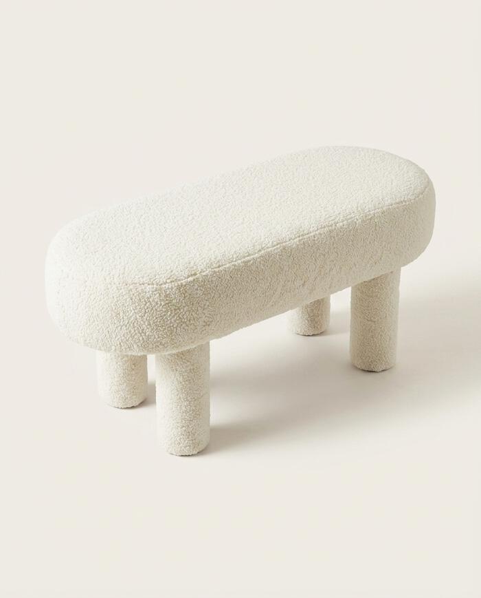 Puff Oval Bold em Boucle Off-White image number 2