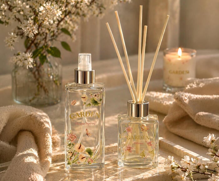 Jogo de Difusosr e Aromatizador Floral C&iacute;trico Garden - 2P&ccedil;s - image 1