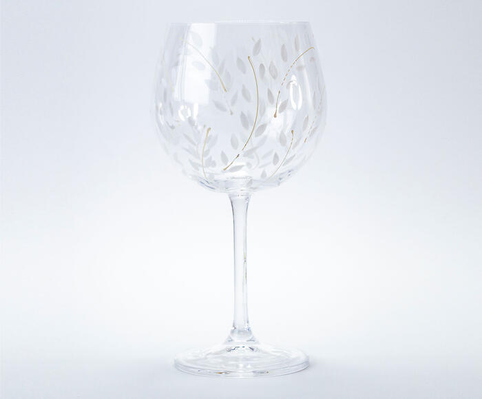 Ta&ccedil;a para Vinho Branco em Cristal Offwhite Leaves image number 2