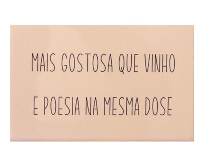 Azulejo Decorativo "Mais Gostosa Que Vinho E Poesia" - image 0