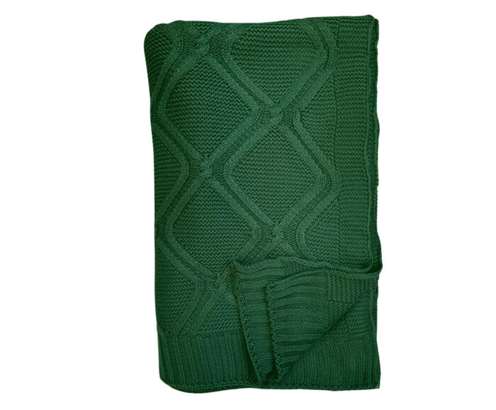 Manta em Tric&ocirc; Premium Verde Musgo - image 0