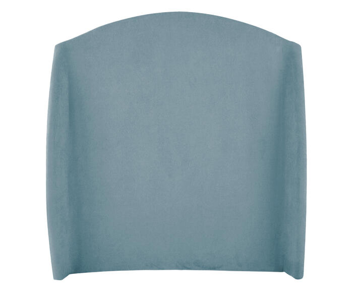Cabeceira em Boucle Aveludado Smooth Azul - image 0