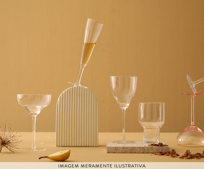 Jogo de Ta&ccedil;as de Vinho Kalana Transparente image number 2