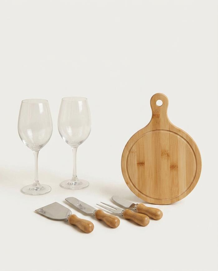 Jogo para Queijo e Vinho em Bambu Fid&egrave;le image number 4