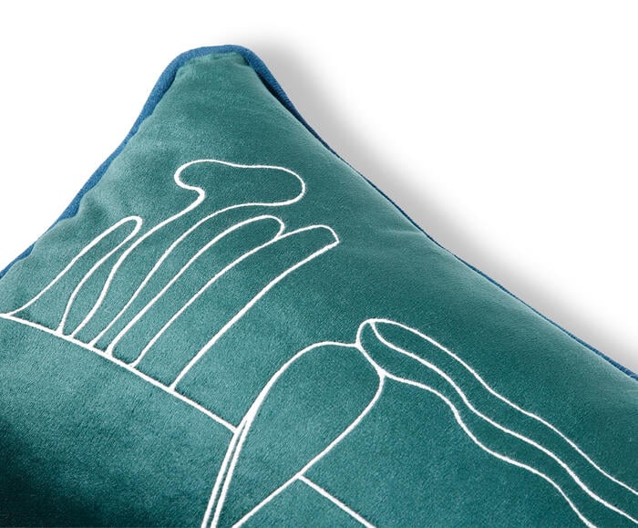 Capa de Almofada Bordada Figura S&oacute; de Tarsila do Amaral Verde image number 8