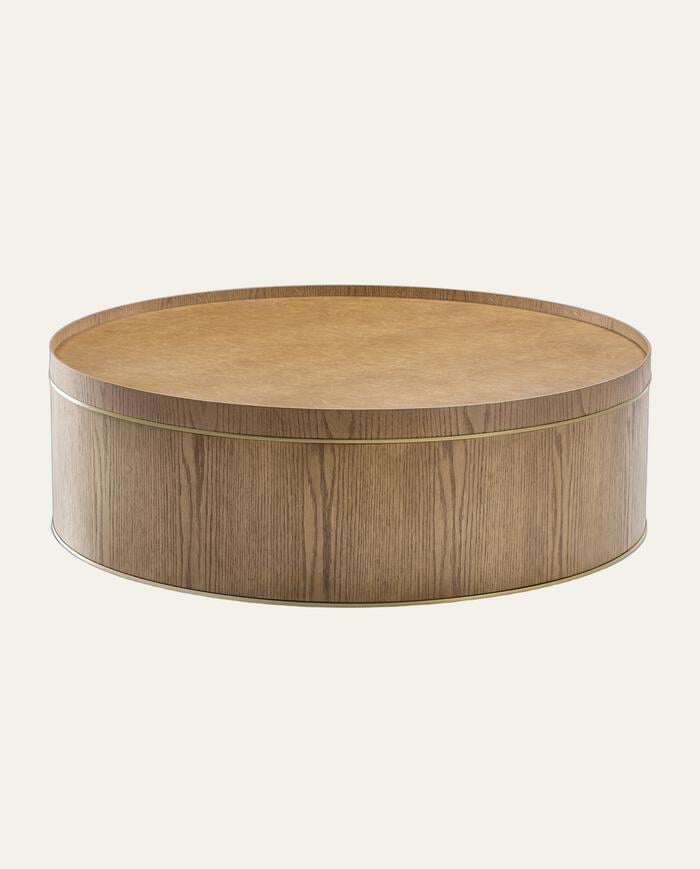 Mesa de Centro Luna Carvalho Am&ecirc;ndoa Gold - image 0