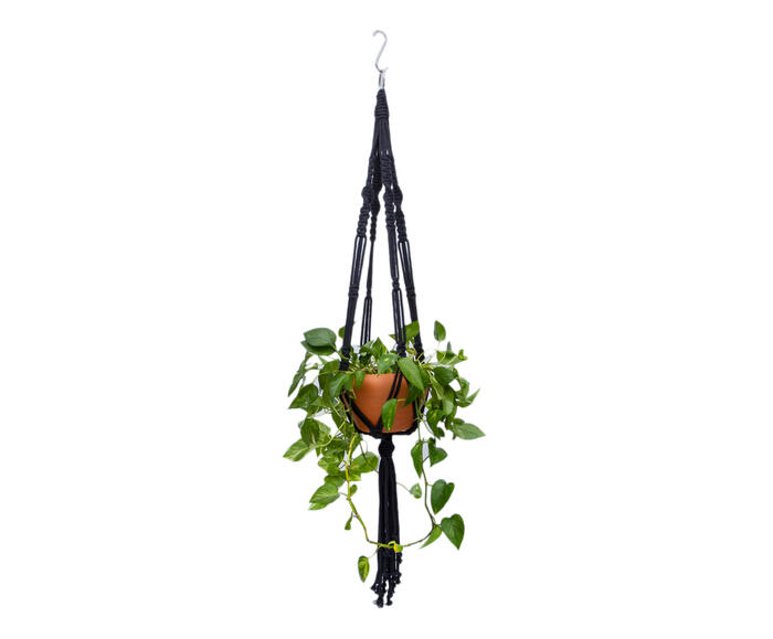 Hanger em Macram&ecirc; Mega Preto - image 0