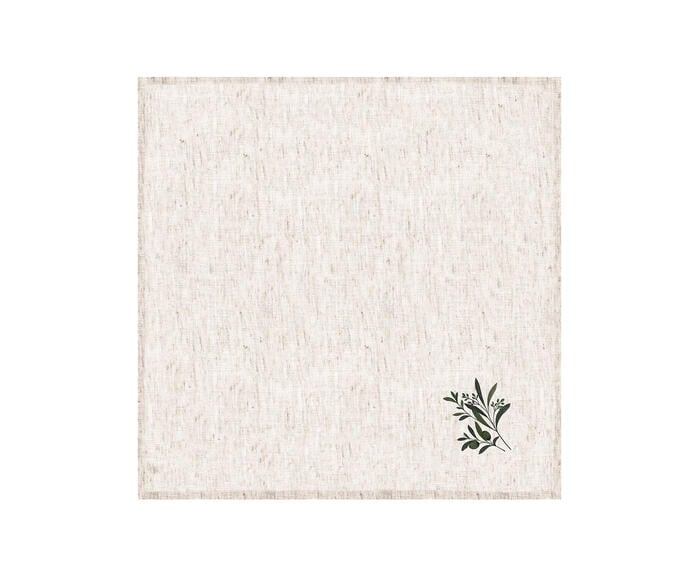 Guardanapo de Mesa em Linho Am&eacute;lie - Off White - image 0