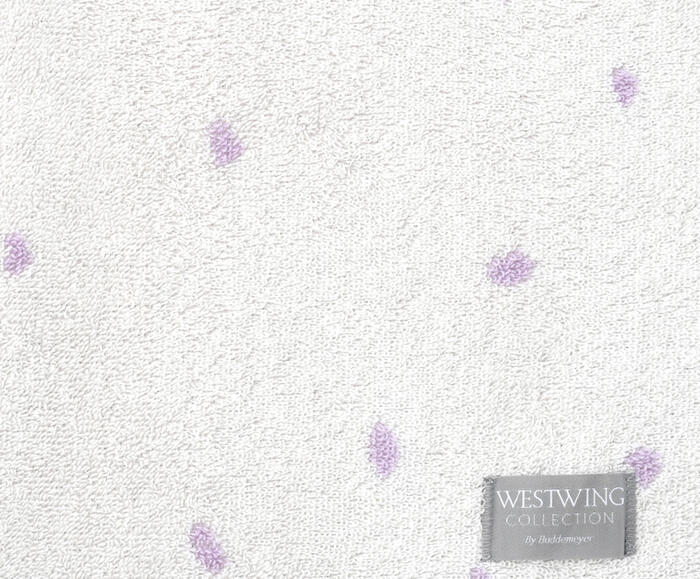 Toalha de Rosto Dots Lil&aacute;s e Off-White image number 2