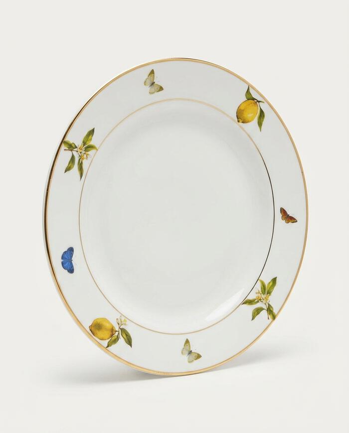 Prato Raso em Porcelana e Filte em Ouro Sicilia image number 3