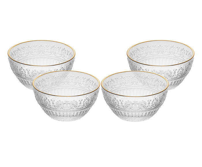 Jogo de Bowls com Fio Dourado Mauve image number 3