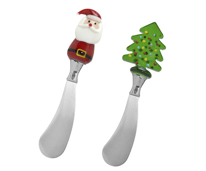 Dupla de Esp&aacute;tulas Natalinas para Pat&ecirc; Noel - image 0