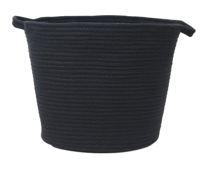 Cesta Redonda em Poli&eacute;ster Preto - image 0