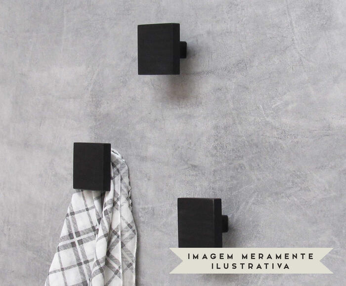 Jogo de Ganchos Square Preto image number 3